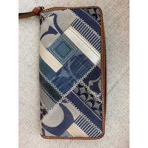 Coach wallet, denim pattern